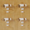 Metal Klemmfix clamp holder for clamping tensioned pleated blinds to