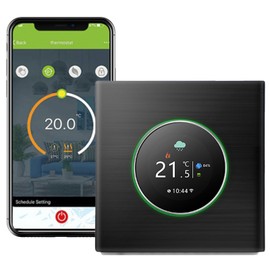 WiFi Thermostat for Boiler, 2025 Latest Thermostat Boiler, Chronothermostat WiFi Rotary Switch and Intelligent Screen, Compatible with Alexa Google Home, Supports Remote Control and