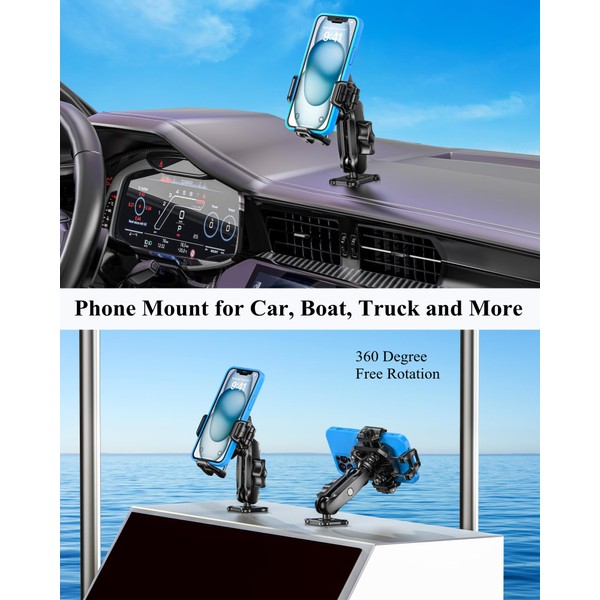 BRCOVAN BRCOVAN Anti-Theft Phone Mount Holder with Vibration Dampener [1s