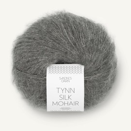 SANDNES GARN Tynn Silk Mohair – Colour: Mørk Gråmelert (1053) – 25 g/Approx. 212 m Wool