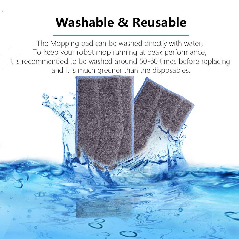 Neutop Wet Washable Reusable Mopping Pads Replacement Compatible with iRobot