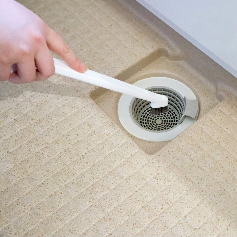 Towa Sangyo Bathroom Cleaning Brush, White, Approx. 12.6 x 2.0