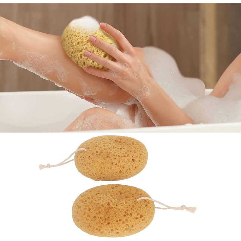 Esponja Exfoliante, 2 uds. Depurador Corporal Premium, Esponja de Baño