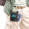Shacke Hidden Travel Belt Wallet w/RFID Blocker (Black with Black