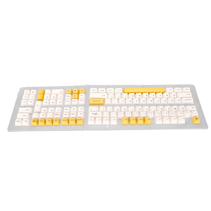 Keyboard Keycaps Bee Milk Subject PBT Material OEM Height Dye