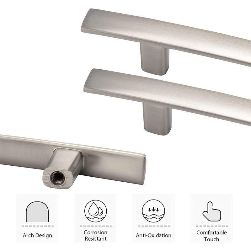 homdiy 20 Pack Solid Zinc Alloy Cabinet Handles, 3 Inch