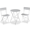 Best Choice Products 3-Piece Bistro Set, Space Saving Folding Design,
