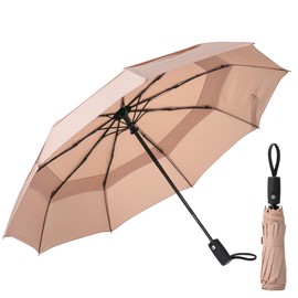 Mr. Pen- Windproof Travel Umbrella, Nude Beige, Automatic Umbrellas for Rain, Compact Umbrella, Travel Umbrella Compact, Umbrella Windproof Umbrella, Umbrellas for Rain Windproof, Portable Umbrella