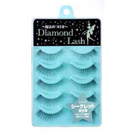 Diamond Lash Secret Eye Kawaii False Lashes Fake Lashes Wispy Cat Eye Light
