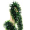 VEYLIN 10 Meter Green Christmas Tinsel Garland for Xmas Home