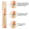 Sauna Hourglass Sand Timer 20 Minute: Rotating Wood Orange Clock,Sand