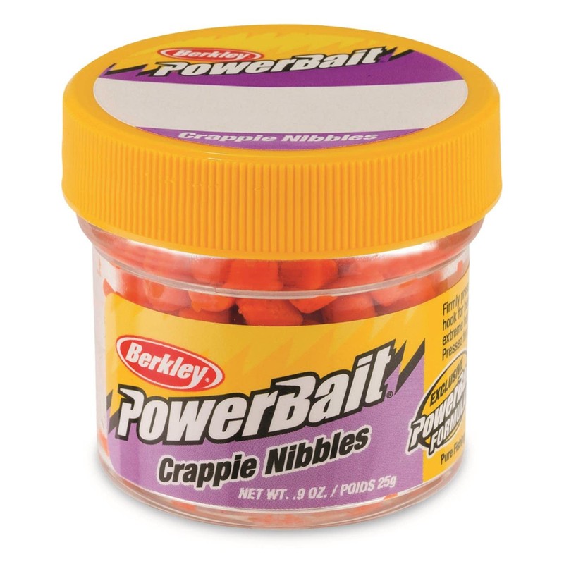Berkley CNC PowerBait Biodegradable Crappie Nibbles, Chartreuse, 0.9-Ounce