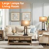 22" Tall Modern Living Room Lamps - Touch Bedside Lamps