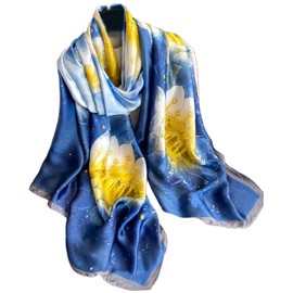 FAIRYGATE Silk Scarves Women's Silk Lightweight Silk Scarf Silk Scarf Neckerchief Scarf Gift Women, D87027