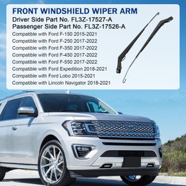 Nirakoka Driver&Passenger Side Front Windshield Wiper Arm - Compatible with Ford F150 2015-2021, Expedition 2018-2023, F250 F350 F450 F550 2017-2023, Lobo 2015-2021, Lincoln Navigator 2018-2021