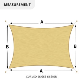 Shadespeare Heavy Duty 18' x 20' Rectangular Beige Sun Shade Sail – 260 GSM Commercial Grade, UPF50+ UV Protection, Strong, Stylish, Built to Last with Custom Sizes 5-Year Warranty