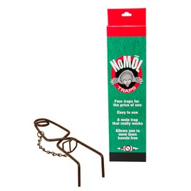 NoMol® Mole Trap by Wildlife Control Supplies – Wire Tong Underground Spring Trap – Safe & Effective Pest Control for Commercial & Residential Use – Great for Backyards, Gardens, & Flower Beds