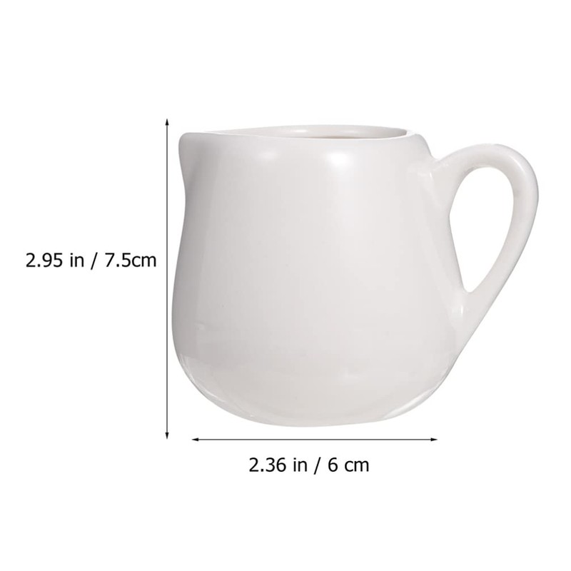 Hemoton 6Pcs Milk Storage Jugs Ceramic Sauce Containers Sauce Jugs