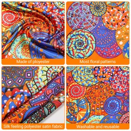 35” Satin Large Head Scarves Silk Bandana Like Neck Scarf Hair Sleeping Wraps Lightweight Satin Silk Scarfs for Women