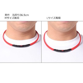 Colantotte Sport Necklace SR140 Red x Black M AMAAA33M