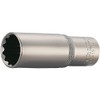 TRUSCO T4-17WL Deep Socket, 12 Square Type, Insertion Angle 0.5