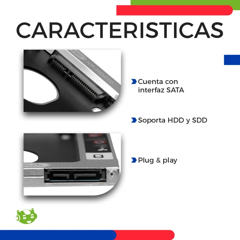 Caddy Adaptador Disco Duro Para Mac Sata 2.5 Ssd Hdd