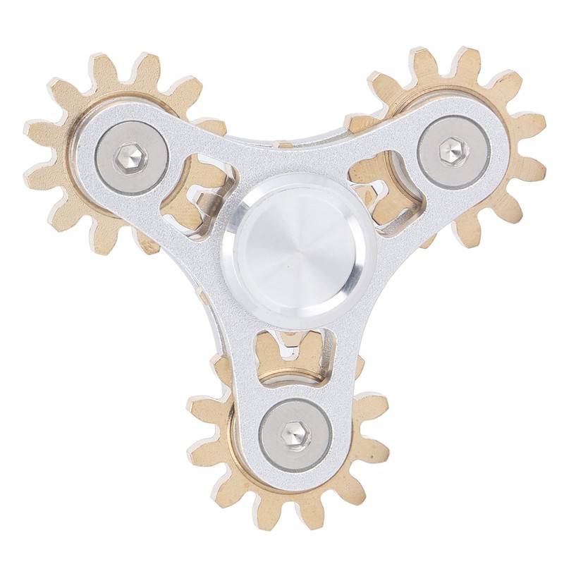 4 Gears Fidget Bearing Toy Stress Reducer Anxiety Game Brass