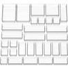 Simple Houseware 30 Pack Clear Plastic Drawer Organizers(9S, 10M, 7L,