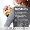 Gaiam Relax Massage Ball Roller - Handheld Wooden Total Body