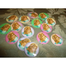 Unbranded Pre Cut One Inch VINTAGE GIRL FREE SHIP - 15 Bottle Cap Images