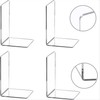 Bookends Acrylic Book Ends Clear Book Ends for Shelves Decorative