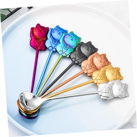 UPKOCH 304 Metal Spice Spoons, Honey Spoons, Coffee Mixer, Coffee Mixer, Cartoon Dessert Spoon, Sugar Spoon