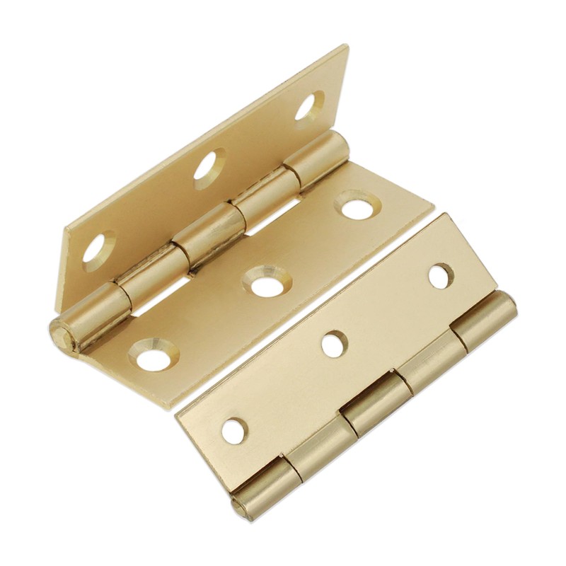 Infinity Decor 3 Inch (75mm) Satin Brass Butt Hinges Pair