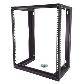 CNAweb 12U Wall Mount Open Frame 19" Server Equipment Rack 19 inch Depth – Black