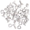 Alm Aluminium Cropped Head Nuts & Bolts (Pack 20) -