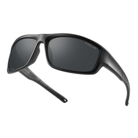 PUKCLAR Men's Fishing Sunglasses - TR90 Ultra-Light Polarized Lens, UV400 Protection, Anti-Slip Rubber Temples, HD Clarity for Anglers