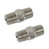 2pk 1/8" BSP Male to Male Air Line Hose Compressor
