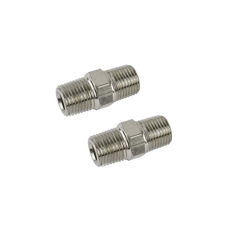 2pk 1/8" BSP Male to Male Air Line Hose Compressor