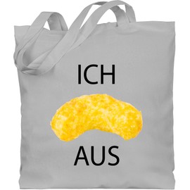 Shirtracer Baumwolltasche - Taschen - Ich flip aus Erdnussflip I Ich flippe aus lustige Meme Geschenke hässlich I Statement Geschenk lustig Erdnussflip - Unisize - Hellgrau - statements sprüche