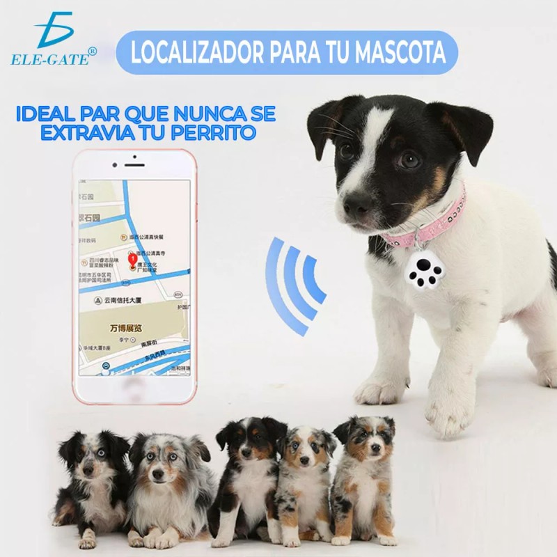 Ele-Gate Rastreador Localizador Bluetooth Gps En Forma De Huella Color