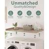 Piskyet Washer Dryer Countertop,Laundry Countertop with Edge Rails,27.5" Depth x