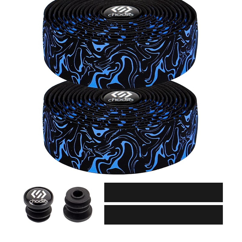 Chooee Road Bike Handlebar Tape,2PCS Bicycle Bar Tape,Blue