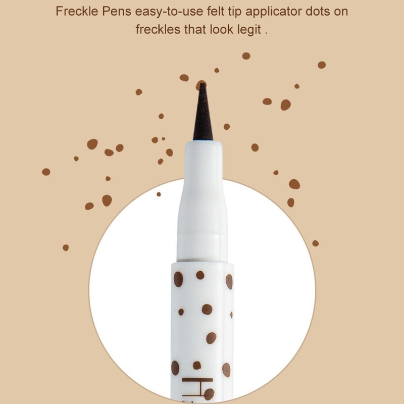 Freckle Pen 3-Pack, Natural Fake Freckles, Waterproof for Sun-Kissed Look