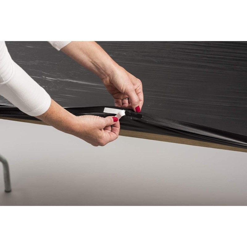 Kwik-Covers 6' Rectangle Plastic Table Covers 30" x 72", Bundle