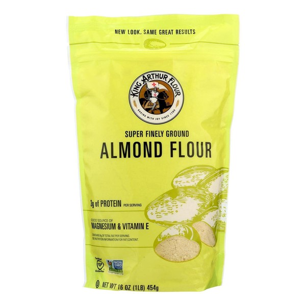 King Arthur Flour Gluten-Free Almond Flour, 16 Ounce (Pack of 4)