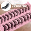 SISIYDY Wispy Lashes Natural Look 16mm Long Cat Eye Natural