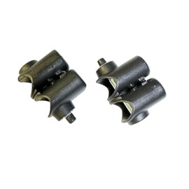 Generic 2 Sets Ends Truss Bars Connectors Compatible with Academy 10 ft x 10 ft One Push Straight Leg Canopy Connector Repair Replacement Parts, Black