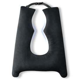 FAIORD Car Pillow for Kids: Memory Foam Kids Travel Pillow with Adjustable Strap, Breathable Travel Cushion for Sleeping for Car Seat, Office, Airplane, Support for Children Adults Head, Neck, Back