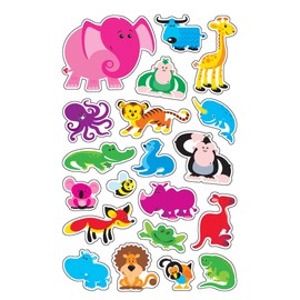 トレンド ごほうびシール 動物 160片 Trend superShapes Stickers Large Awesome Animals T-46328