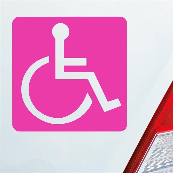 Car Sticker Wheelchair User Warning Warning Warning 10.5 x 10.5